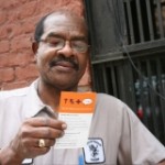 card man reading